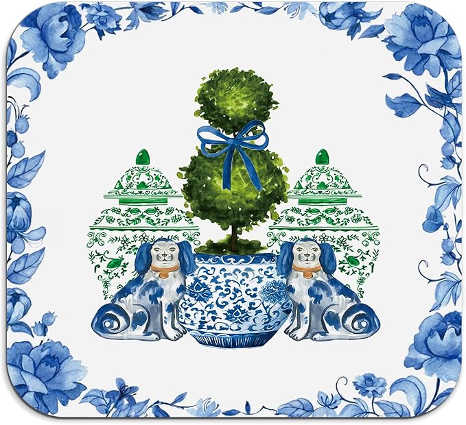 Chinoiserie Dish Drying Mat by Unknown