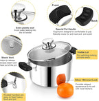 4 Quart 3-Ply Cooking Stock Pot - Image 3