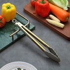 Gold Cooking Tongs, Berglander Heavy Duty Food Tongs - Image 3