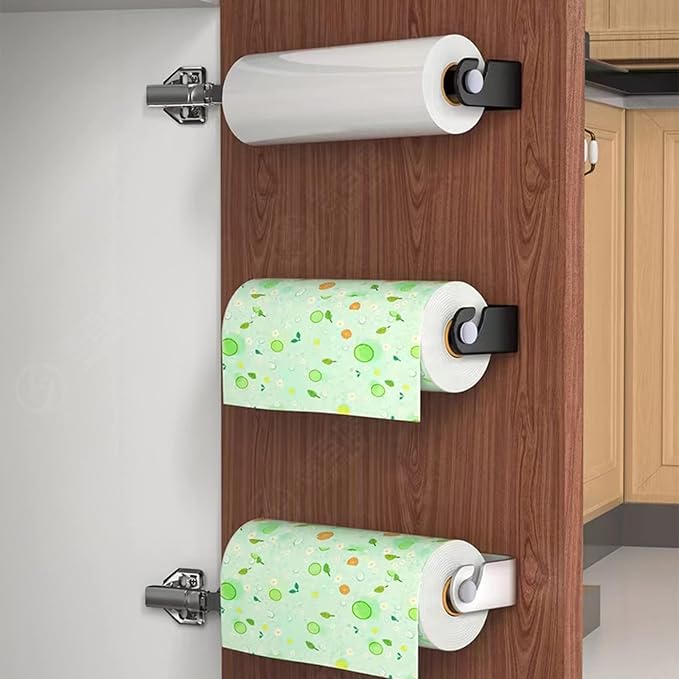 Aheucndg Paper Towel Holder Wall Mount, Self Adhesive or Drill Mounting Paper - Image 7