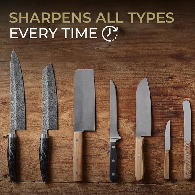 4 Angles High Carbon Stainless Steel Rolling Knife Sharpener - Image 4