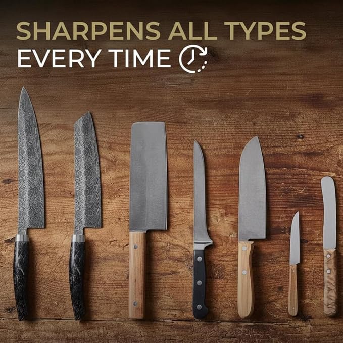 4 Angles High Carbon Stainless Steel Rolling Knife Sharpener - Image 2