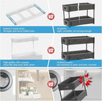 NATURE'S SOURCE 2-Tier Under Sink Organizers and Storage 2 Pack Sliding L-shape - Image 5