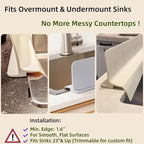 Sink Splash Guard for Kitchen, Splatter Screen & Silicone Water Guard - Image 4