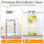 OneDream 68oz Square Glass Pitcher - Image 7