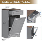 Single 10 Gallon Tilt Out Trash Can Cabinet - Image 5