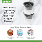Tovolo Basketball Ice Cube Molds Pack of 2 Large Craft Ice Spheres - Image 3