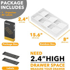 SpaceAid Bamboo Silverware Drawer Organizer - Image 4