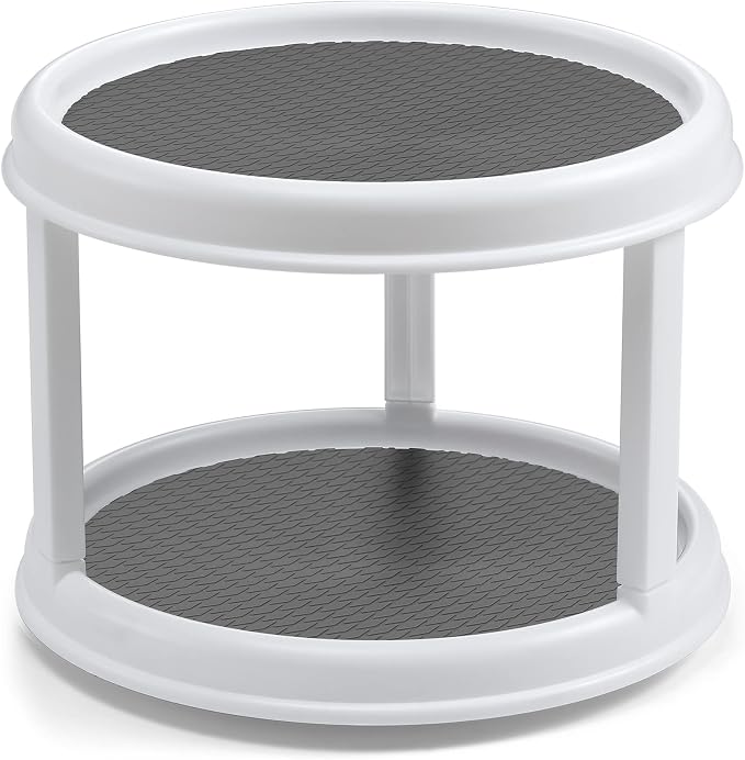 2 Tier 10" Turntable Lazy Susan Spice Organizer - Image 8