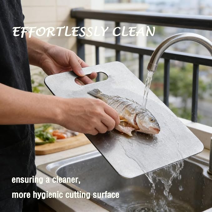 100% Pure Titanium Cutting Board Set of 3, Titanium Cutting Boards - Image 4
