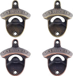 Vintage Wall Mounted Soda Bottle Opener Bronze, Rustproof Cooler Mount Beer Cap by Wallmountedbottleopener