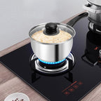 Stainless Steel Pot Set with Lid 6pcs, Sauce Pans 1QT & 2QT & 3QT Set, Triply - Image 2
