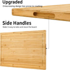 Utoplike Extra Large XXXL Bamboo Cutting Board 24 x16 Inch, Largest Wooden - Image 6