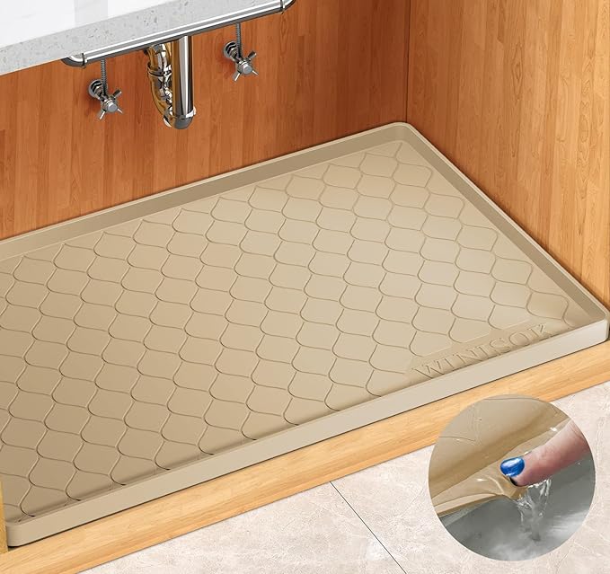 Winisok Silicone Under Sink Mat 19" x 19", kitchen Essentials and Gadgets by Winisok