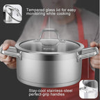 Duxtop Professional Stainless Steel Cookware Induction Ready Impact-bonded - Image 3