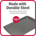 GoodCook Everday Nonstick Carbon Steel 17 x 11-Inch Baking Sheet Set, 2 Pack – - Image 6