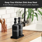 Black Dish and Hand Soap Dispenser Set - Image 4