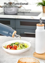 Nucookery 20oz Ceramic Olive Oil Dispenser Bottle - Image 5