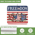 4th of July Dish Drying Mat 18x16 Inch, Patriotic Drying Mat - Image 5