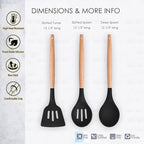 Kitchen Utensils. Set of 3, Silicone Cooking Utensils Set, Turner/Spatula - Image 2
