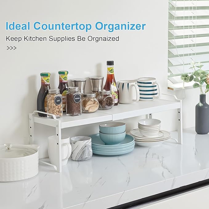 2 Pack Stackable Expandable Shelves - Image 7