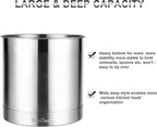 KSENDALO Stainless Steel Utensil Holder 7x7inch Large Utensil Holder - Image 5