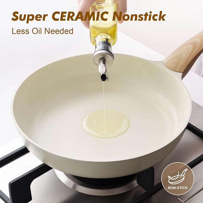 SENSARTE Ceramic Nonstick Frying Pan Skillet - Image 3
