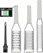 Cambom Cheese Grater Citrus Zester Lemon Zester Pack of 3-304 Stainless Steel by Cambom