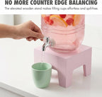 Beverage Dispenser 1 Gallon, Glass Drink Dispenser - Image 5