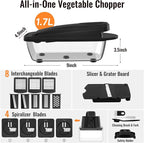 12 Blade All-in-1 Vegetable Chopper Mandoline Slicer - Image 2