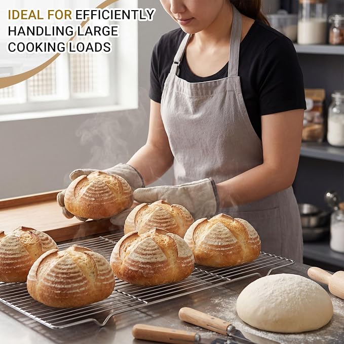 Lounsweer Cooling Racks, 24L x 16W x 1H Stainless Steel Wire Rack - Image 5