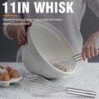 Walfos Whisk, 304 Stainless Steel whisk, No-Rust 7+9+11inch Whisks - Image 8