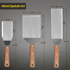 Stainless Steel Spatula Set, Grill Spatula Set - Image 2