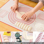 Pastry Cutter, Biscuit Cutter, Dough Scraper, Silicone Baking Mats, Stainless - Image 6