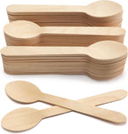 LotFancy Disposable Wooden Spoons, Biodegradable Compostable Eco-friendly - Image 8