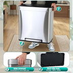 FDW 16 Gallon / 60 L Garbage Can Kitchen Trash Can - Image 5