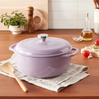 Lodge 3 Quart Enameled Cast Iron Dutch Oven - Image 4