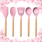E-far Silicone Cooking Utensils Set, 5-Piece Kitchen Utensils Set by E-far