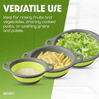 Gevoli 3-Pack Collapsible Colanders - Image 6