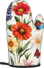 Cute Oven Mitts and Pot Holders Sets Poppy Daisy Flowers Kitchen Gloves - Image 4