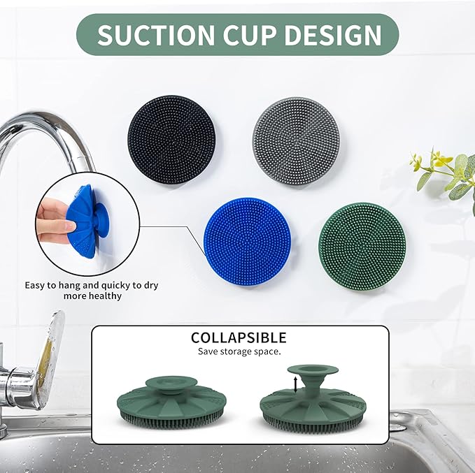 Silicone Sponge, BEAUTAIL Non-Scratch Scrub Sponges - Image 4