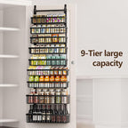 POKIPO 9 Tier Over The Door Pantry Organizer, 2 in 1 Wall Mount or Hanging - Image 2