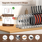 Housolution 2 Pack Pot and Pan Organizer, Pan Lid Holder Storage Rack - Image 2