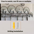 2 Pack Pot Lid Organizer Rack, No Drilling Adhesive Wall/Door Mounted Rustproof - Image 4