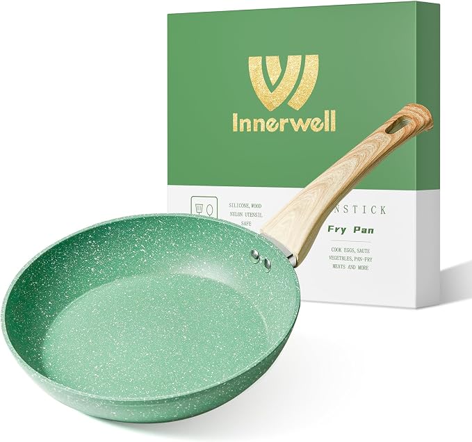 Innerwell Nonstick Frying Pan Skillet, 8 Inch Non Stick Egg Pan Omelet Frying by Innerwell