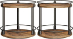 YATINEY Spice Rack, 2-Tier Turntable Organizer, Rotating Spice Rack Organizer by Yatiney