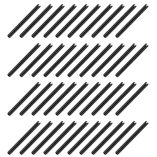 MECCANIXITY 120Pcs Slotted Split Roll Pins 3/50 Inch Dia. 4/5 Inch Length 65Mn by MECCANIXITY
