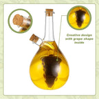 Suclain 2 Pcs Oil and Vinegar Dispenser, 2 in 1 Glass Olive Oil and Vinegar - Image 3