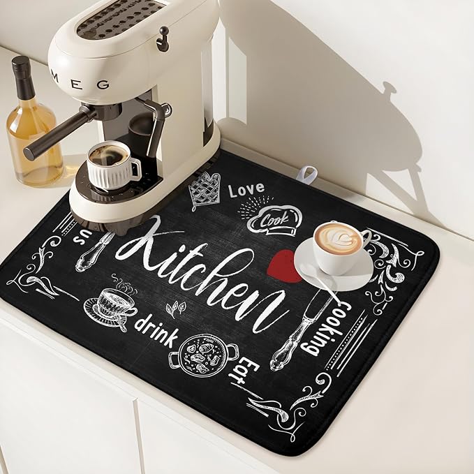Dish Drying Mats for Kitchen Counter 16 x 18 Inch, Kitchen Drying Mat - Image 7