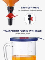 SMART JERRY - Spill-Proof Engine Oil Funnel Kit｜Oil Change Funnel w/ 12 - Image 5